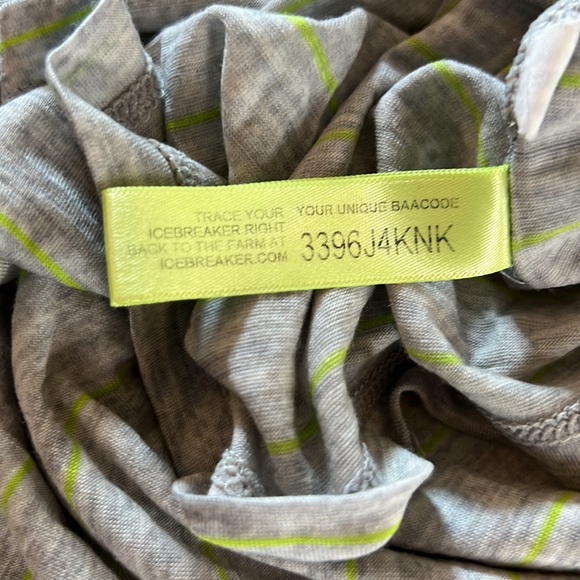 Icebreaker Merino Wool XS Long Sleeve Grey Green - Picture 10 of 11